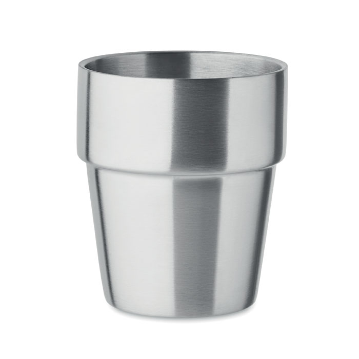 Gobelet publicitaire 250ml inox recyclé Acerito Argent mat
